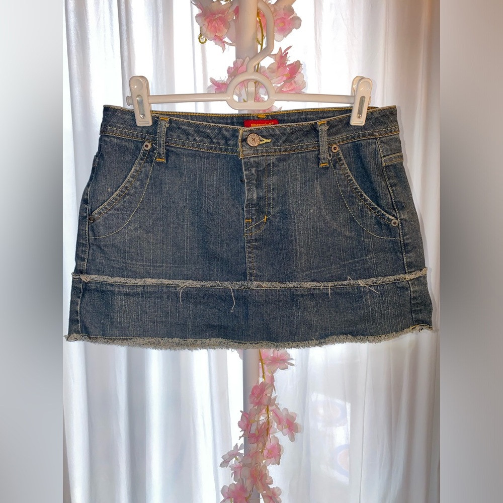 Vintage Blue Asphalt Mini Skirt Size 7